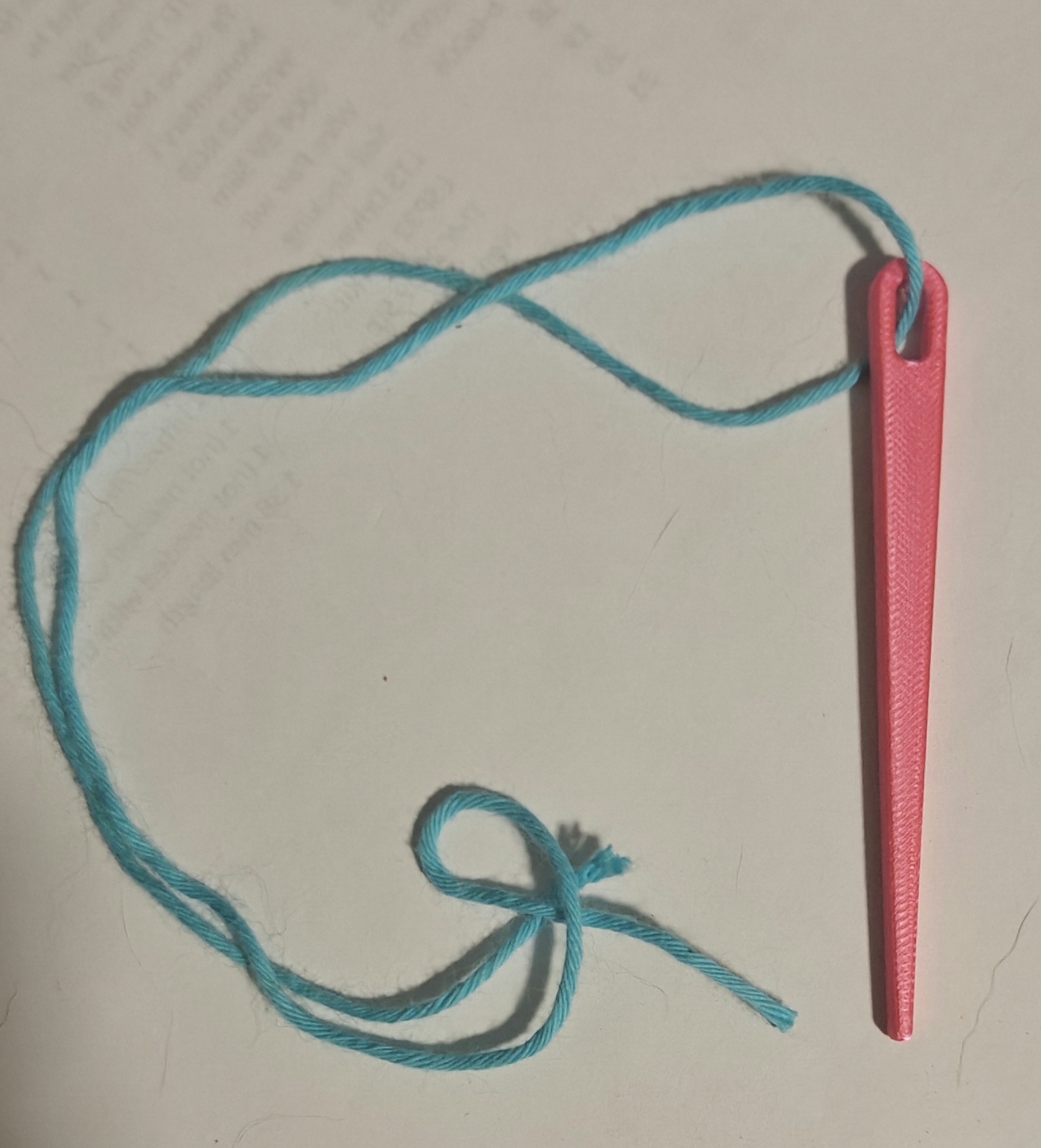3D Printed Nalbinding Needle